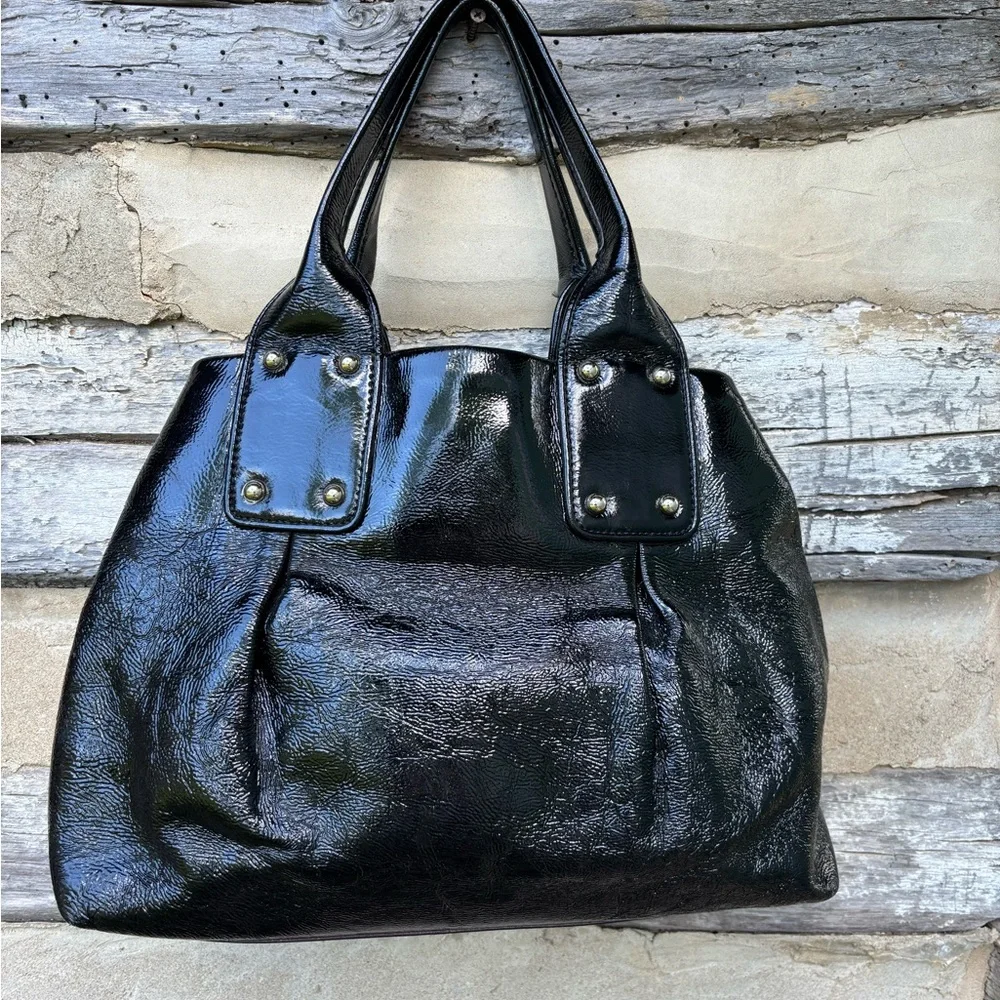 Kate Spade Large Black Leather Satchel/Tote